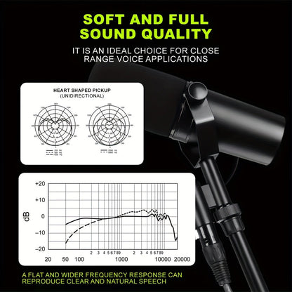 Recording Microphone, Dynamic, Professional, SM7B for Recording and Streaming detail image - detail view 11