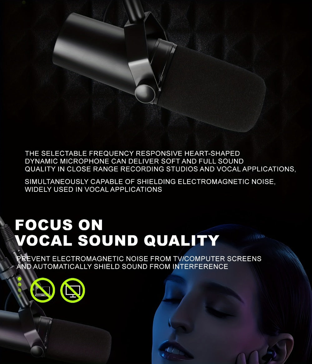 Recording Microphone, Dynamic, Professional, SM7B for Recording and Streaming detail image - detail view 16