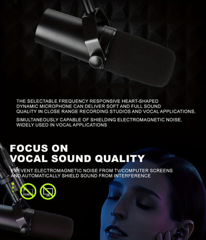 Recording Microphone, Dynamic, Professional, SM7B for Recording and Streaming detail image - detail view 16
