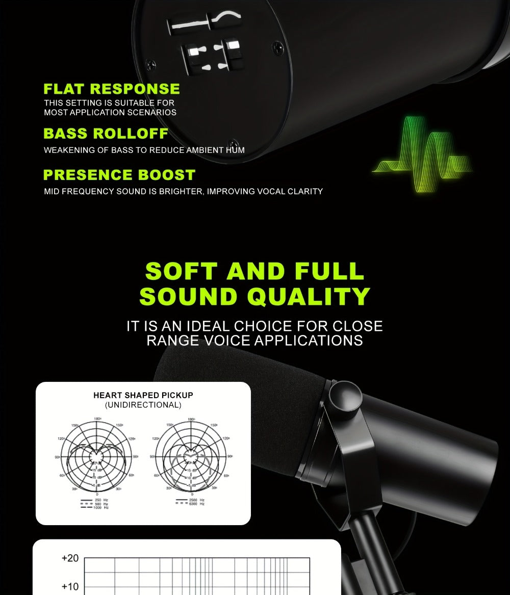 Recording Microphone, Dynamic, Professional, SM7B for Recording and Streaming detail image - detail view 19