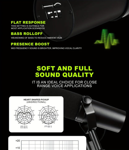Recording Microphone, Dynamic, Professional, SM7B for Recording and Streaming detail image - detail view 19