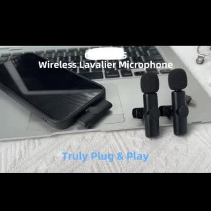 Recording Microphone, Portable, Wireless, USB-C, 2pcs, Lapel for Recording and Streaming detail image - detail view 11
