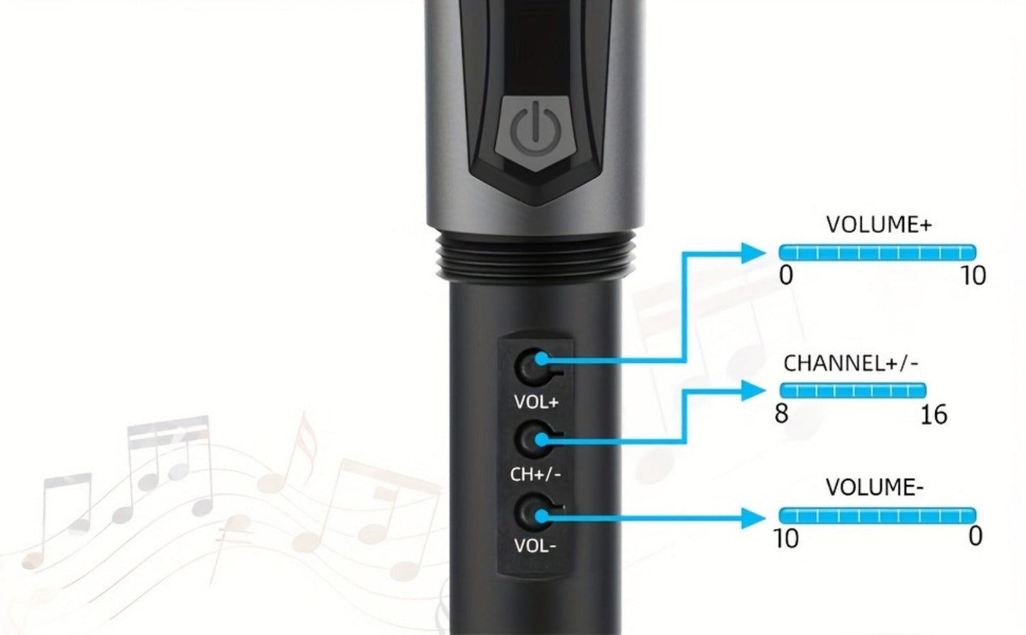 Recording Microphone, Rechargeable, 2.4 GHz Wireless, Wireless, Aveek for Recording detail image - detail view 13