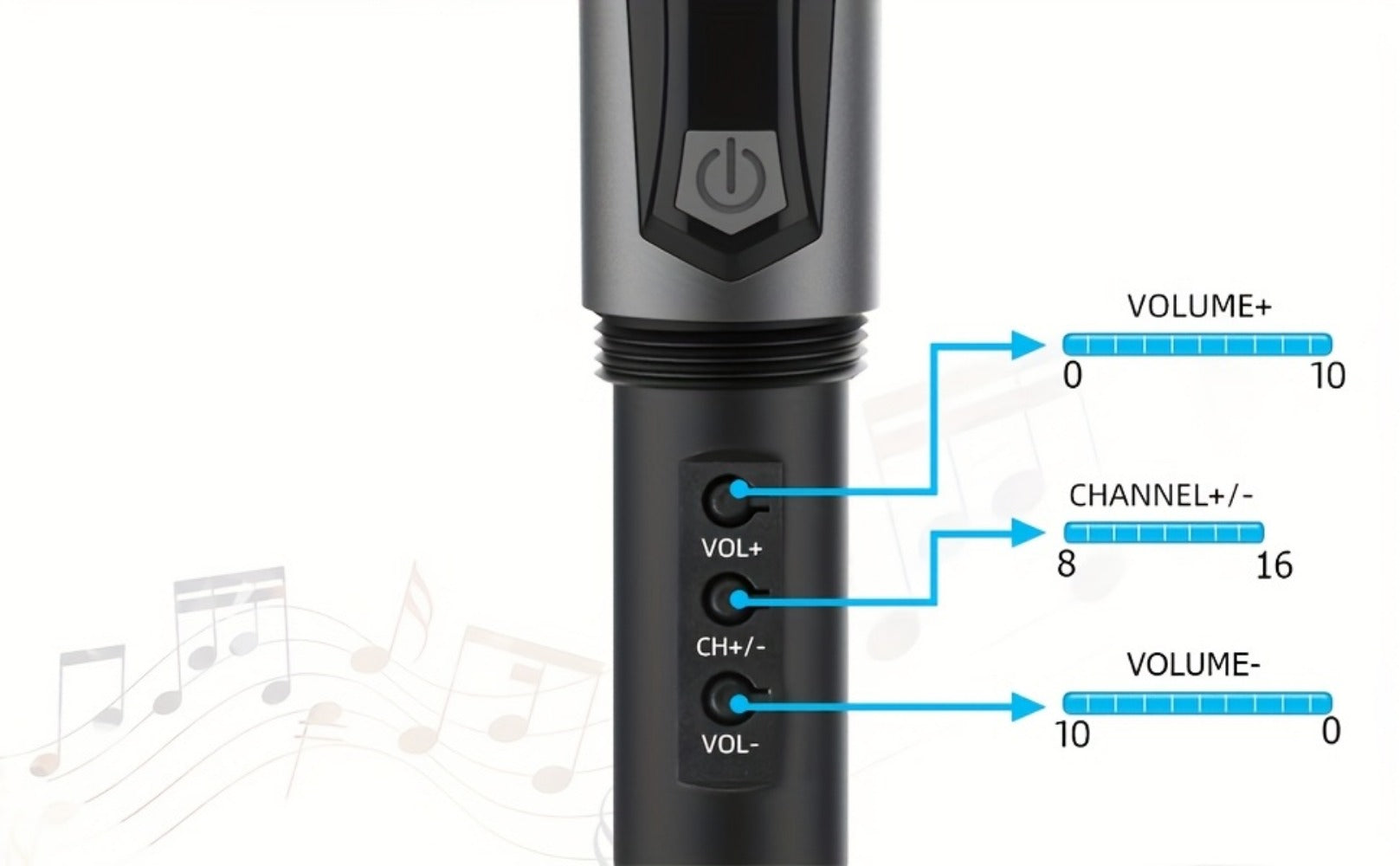 Recording Microphone, Rechargeable, 2.4 GHz Wireless, Wireless, Aveek for Recording detail image - detail view 13