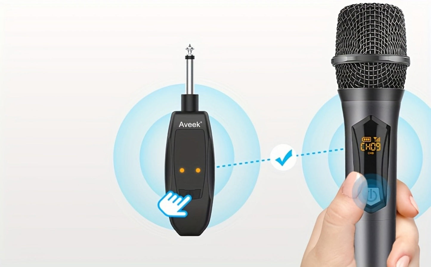 Recording Microphone, Rechargeable, 2.4 GHz Wireless, Wireless, Aveek for Recording detail image - detail view 14