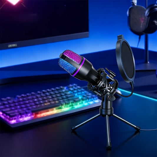 Recording Microphone, RGB, Condenser, All-in-one, Gaming for Recording and Streaming detail image