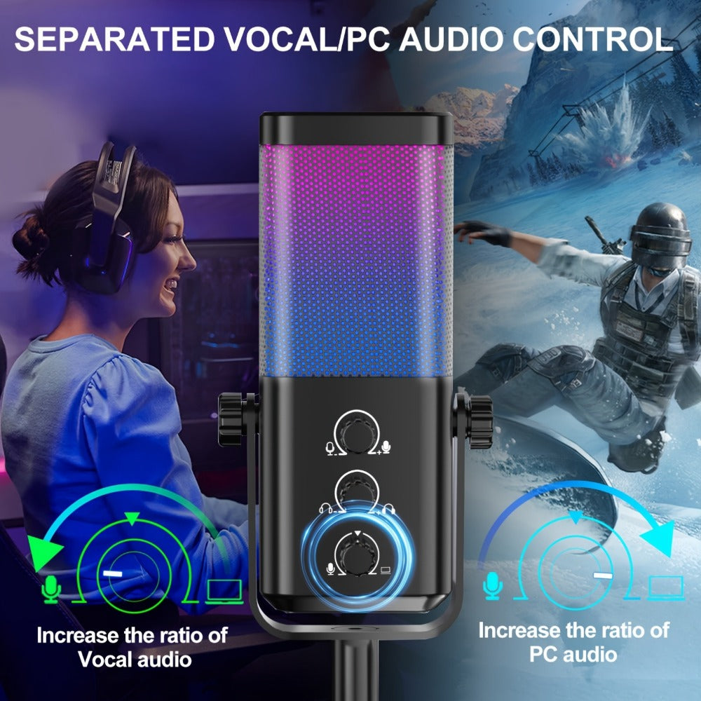 Recording Microphone, RGB, USB, Gaming, Game for Recording and Streaming detail image - detail view 5
