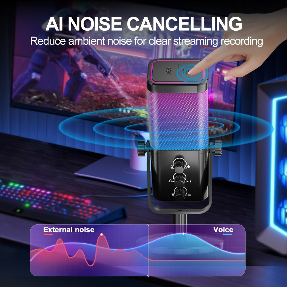 Recording Microphone, RGB, USB, Gaming, Game for Recording and Streaming detail image - detail view 6
