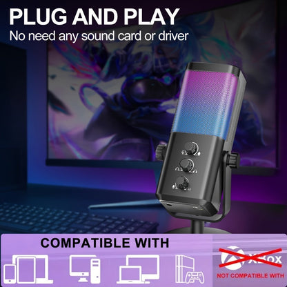 Recording Microphone, RGB, USB, Gaming, Game for Recording and Streaming detail image - detail view 7