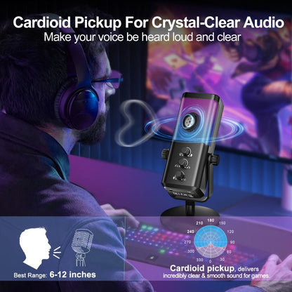 Recording Microphone, RGB, USB, Gaming, Game for Recording and Streaming detail image - detail view 8