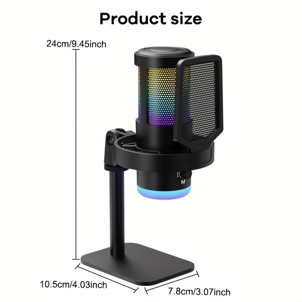 Recording Microphone, USB, Condenser, XLR, Podcast for Recording and Streaming detail image - detail view 10