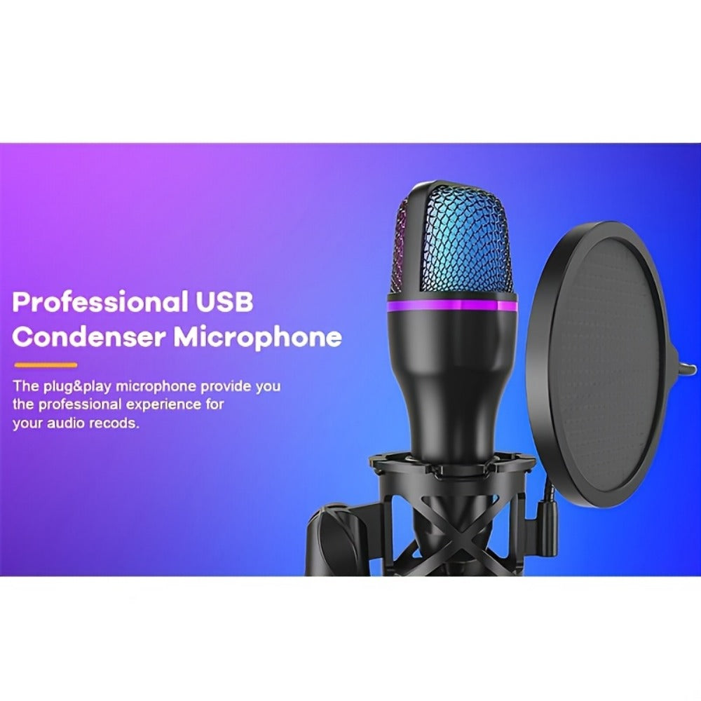 Recording Microphone, USB, Condenser, XLR, Podcast for Recording and Streaming detail image - detail view 6