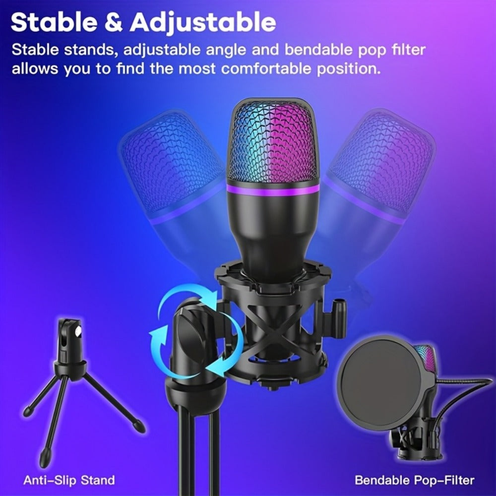 Recording Microphone, USB, USB-C, Capacitive, Portable for Recording and Streaming detail image - detail view 3