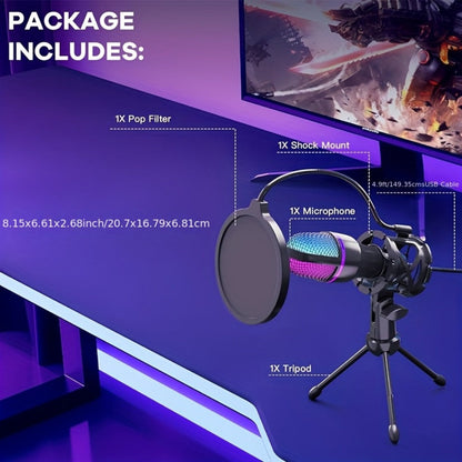 Recording Microphone, USB, USB-C, Capacitive, Portable for Recording and Streaming detail image - detail view 6