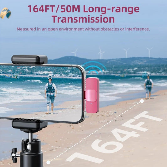Recording Microphone, USB, Wireless, USB-C, 2pcs, Pink, Phone for Recording and Streaming detail image