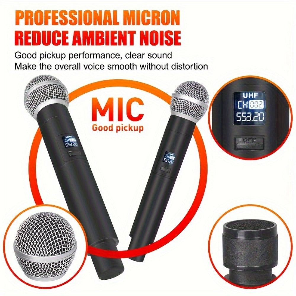 Recording Microphone, Wireless, 160ft, YAMNWEO, 4-Channel for Recording and Streaming detail image - detail view 12