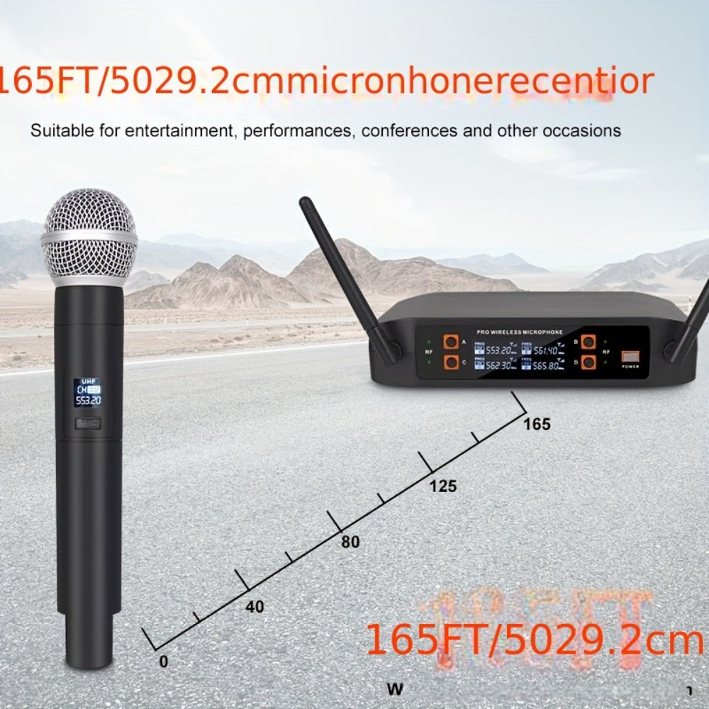 Recording Microphone, Wireless, 160ft, YAMNWEO, 4-Channel for Recording and Streaming detail image - detail view 13