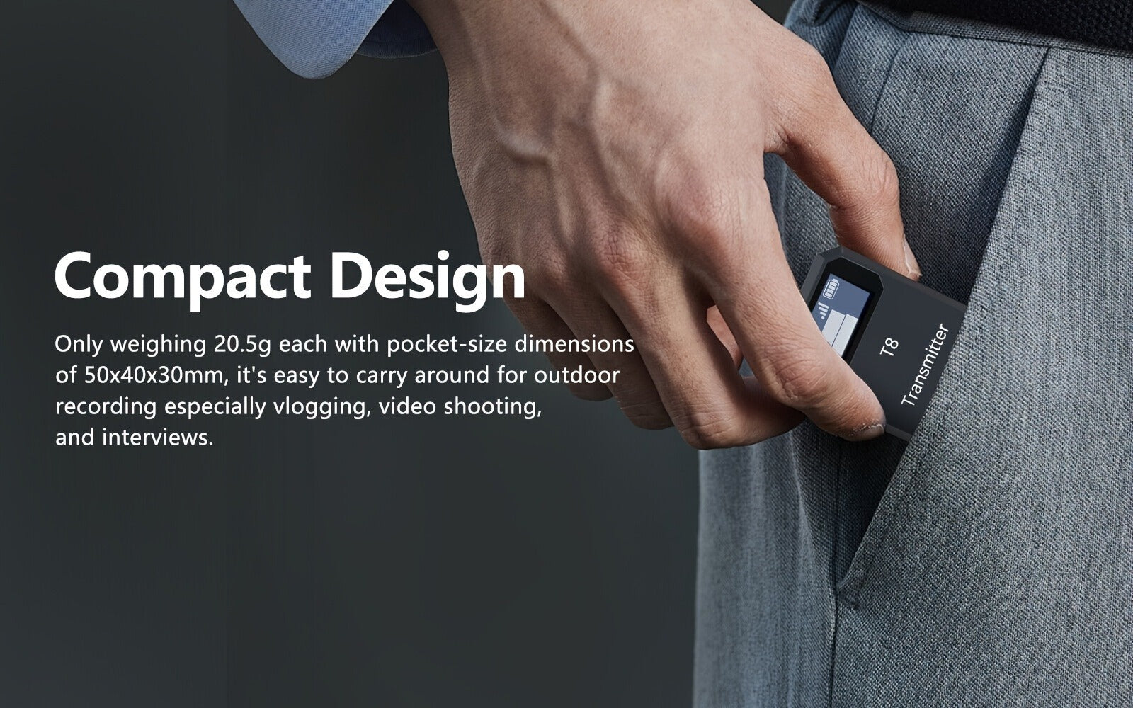 Recording Microphone, Wireless, 2.4 GHz Wireless, 2.4GHz for Recording and Streaming detail image - detail view 15
