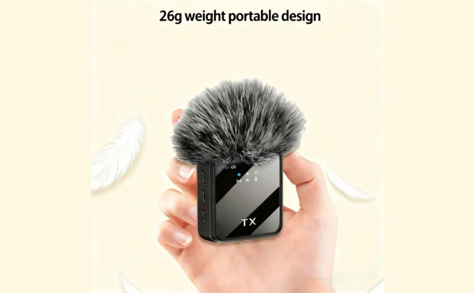 Recording Microphone, Wireless, 328ft, 3-in-1, Mini for Recording and Streaming detail image - detail view 10