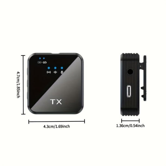 Recording Microphone, Wireless, 328ft, 3-in-1, Mini for Recording and Streaming detail image