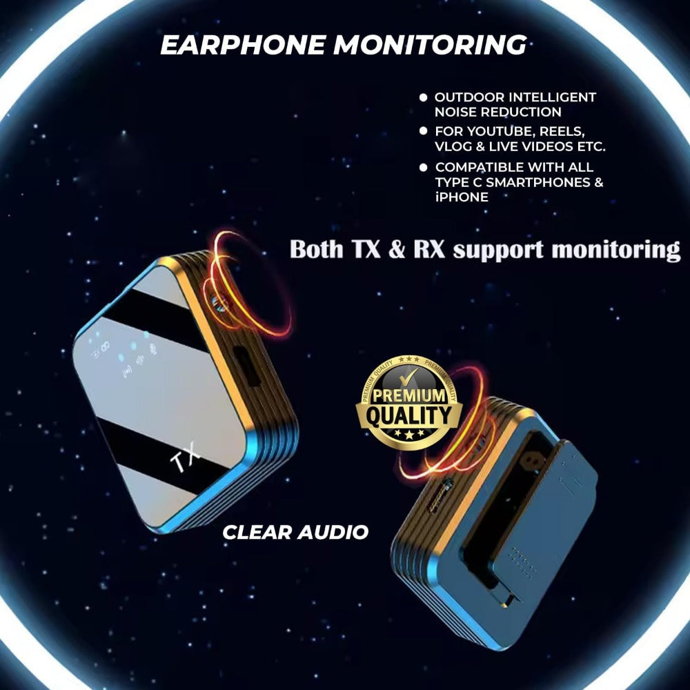 Recording Microphone, Wireless, 328ft, 3-in-1, Mini for Recording and Streaming detail image - detail view 8
