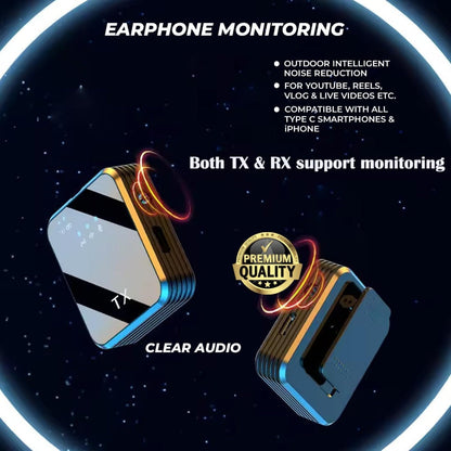 Recording Microphone, Wireless, 328ft, 3-in-1, Mini for Recording and Streaming detail image - detail view 8