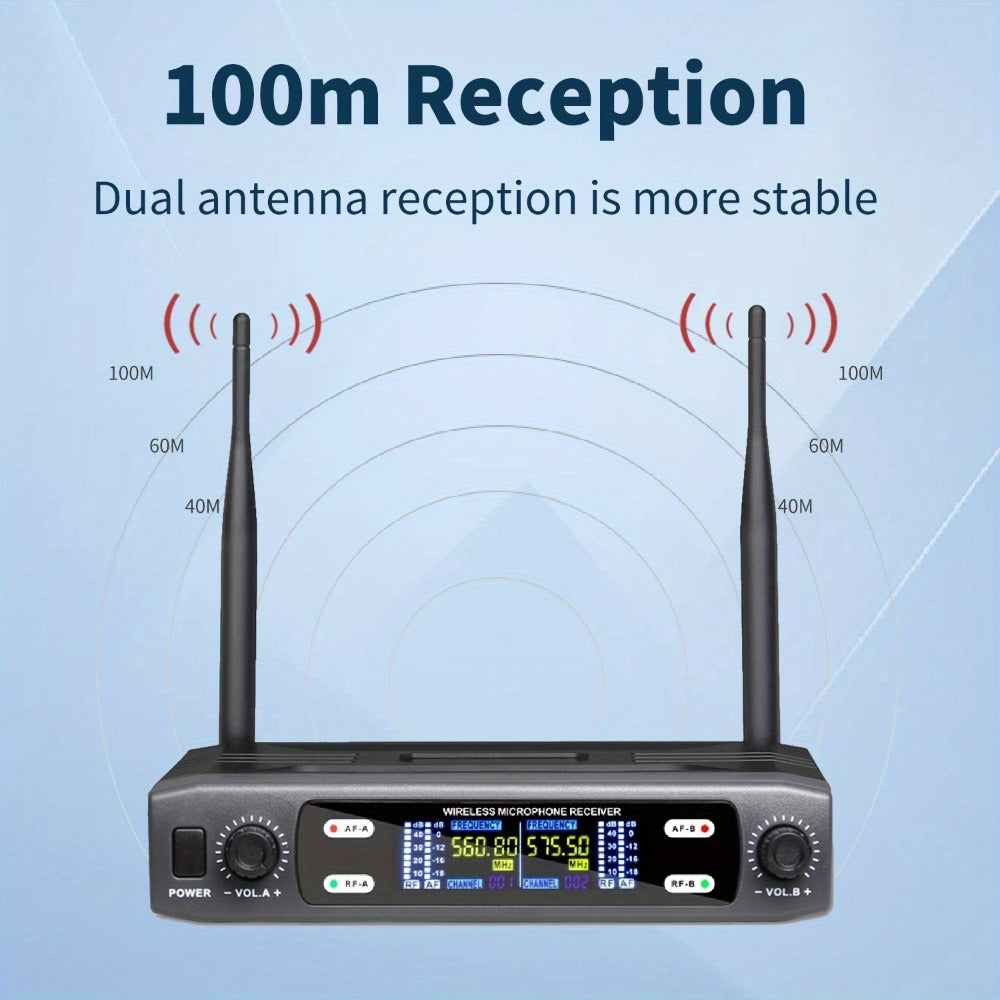 Recording Microphone, Wireless, 6.35mm, Dual, Channel for Recording and Streaming detail image - detail view 15