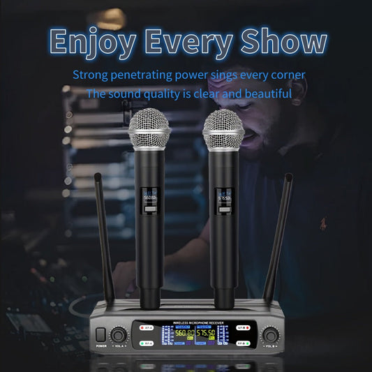 Recording Microphone, Wireless, 6.35mm, Dual, Channel for Recording and Streaming detail image