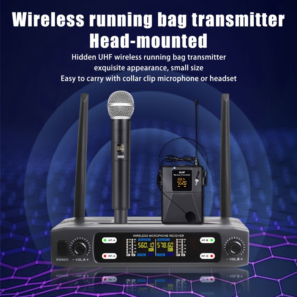 Recording Microphone, Wireless, 6.35mm, Dual, Channel for Recording and Streaming detail image - detail view 5