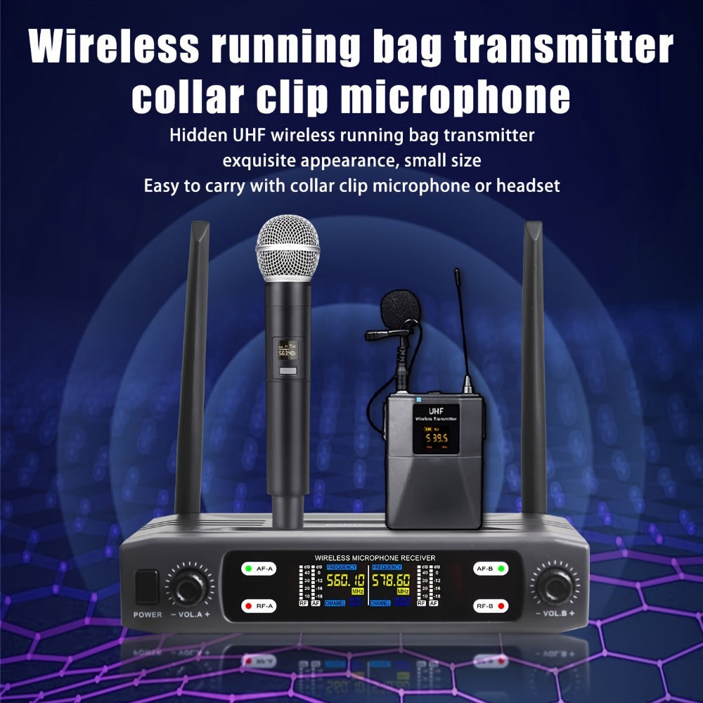 Recording Microphone, Wireless, 6.35mm, Dual, Channel for Recording and Streaming detail image - detail view 7
