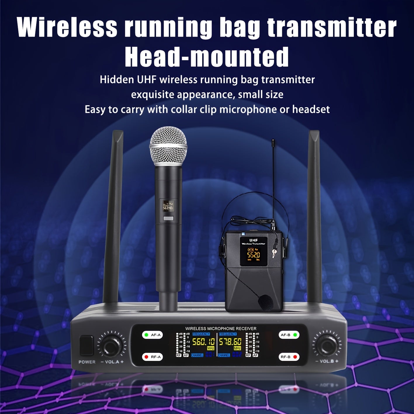 Recording Microphone shown in the Handheld+Head mounted option