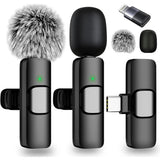 2 pieces microphones + 4 ear caps + dual adapters