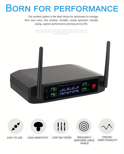 Recording Microphone, Wireless, Four-channel, Handheld for Recording and Streaming detail image - detail view 12