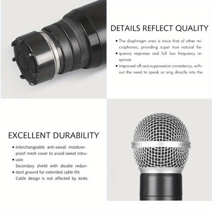 Recording Microphone, Wireless, Four-channel, Handheld for Recording and Streaming detail image - detail view 4