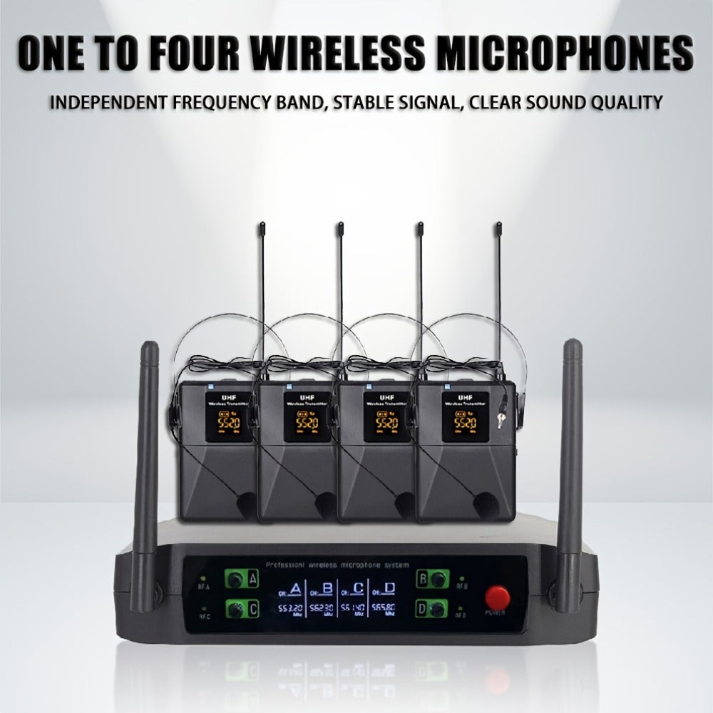 Recording Microphone, Wireless, Four-channel, Handheld for Recording and Streaming detail image - detail view 5