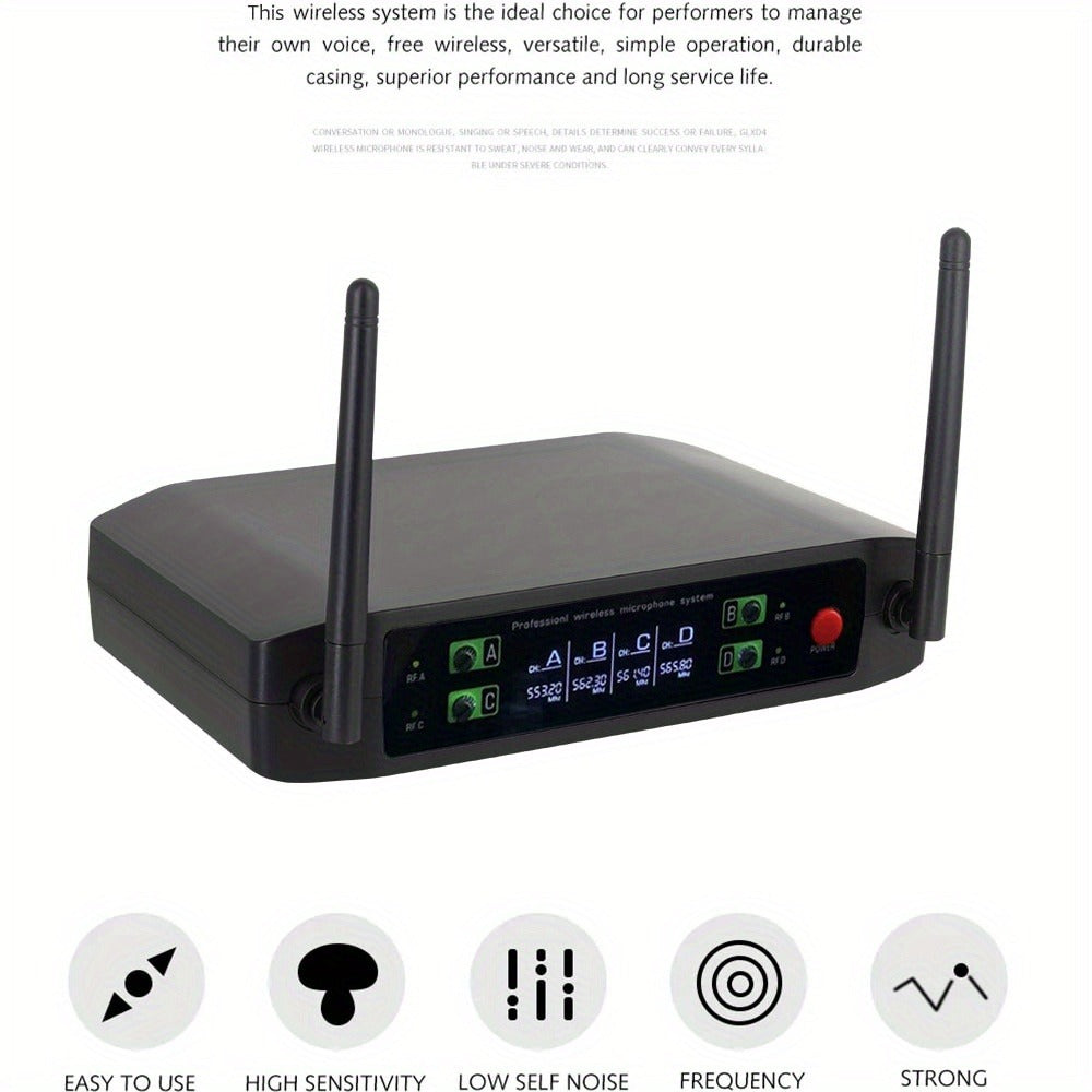 Recording Microphone, Wireless, Four-channel, Handheld for Recording and Streaming detail image - detail view 6