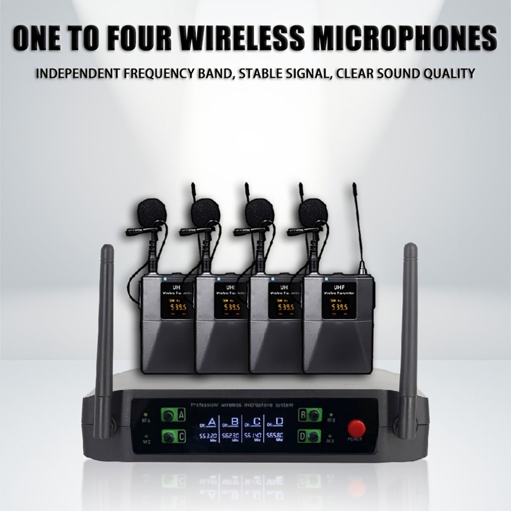 Recording Microphone, Wireless, Four-channel, Handheld for Recording and Streaming detail image - detail view 8