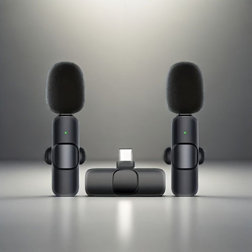 Recording Microphone, Wireless Lavalier Microphone, Wireless, USB-C, 4-Pack, Lavalier detail image - detail view 11