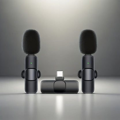 Recording Microphone, Wireless Lavalier Microphone, Wireless, USB-C, 4-Pack, Lavalier detail image - detail view 11