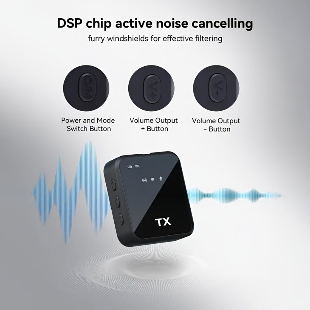 Recording Microphone, Wireless, Portable, Lavalier for Recording and Streaming detail image - detail view 5