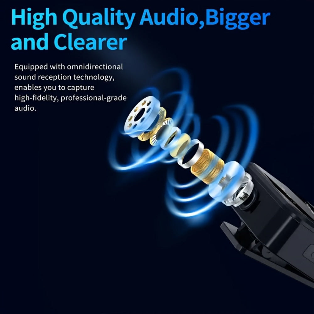 Recording Microphone, Wireless, Portable, Lavalier for Recording and Streaming detail image - detail view 7