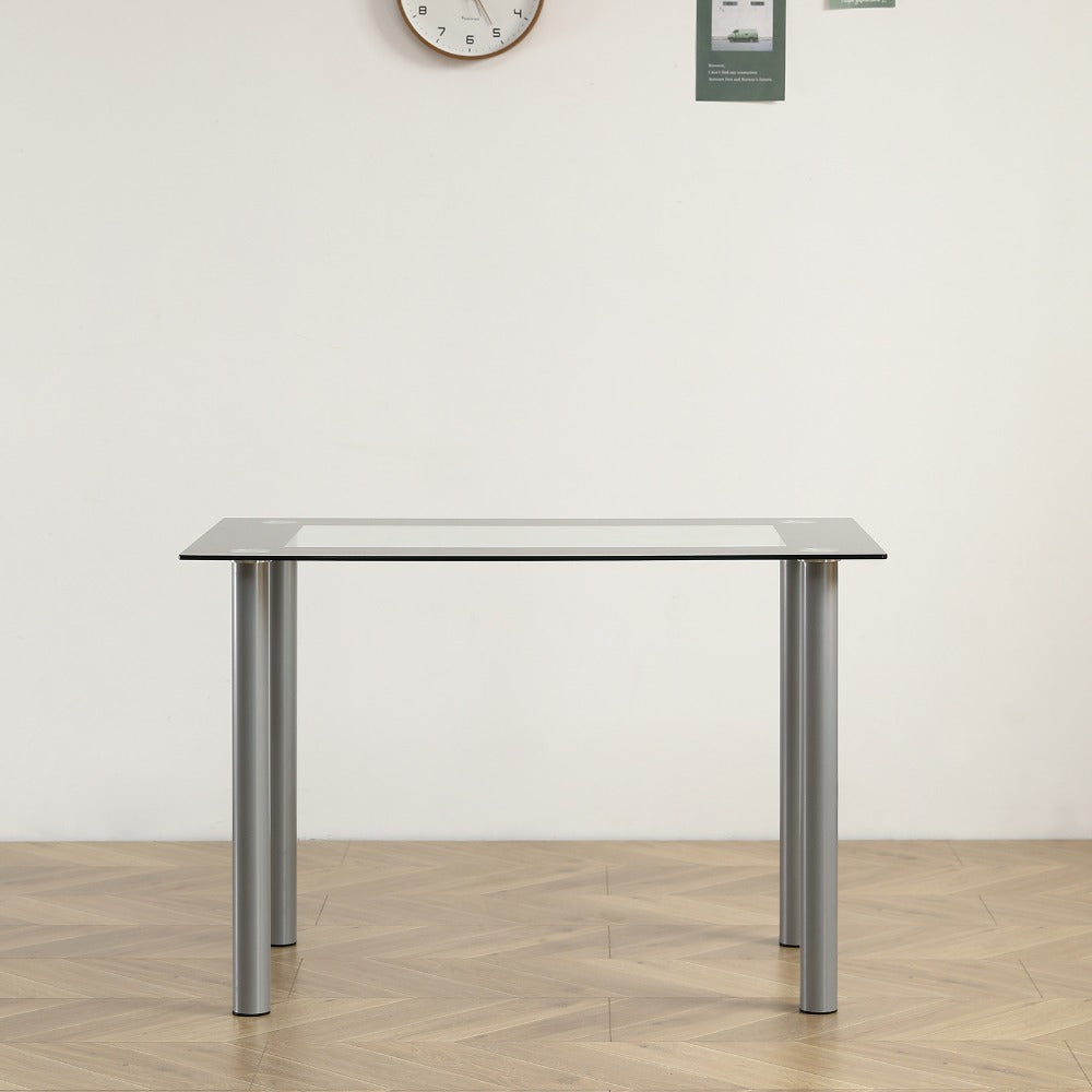 Rectangular Clear Dining Table, Dining Room Table for Work, Display, and Everyday Use detail image - detail view 4