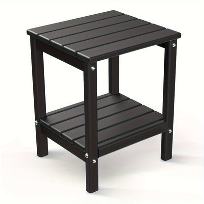Outdoor Side Table shown in the Black, 1pc option