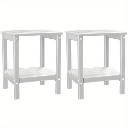 Rectangular HDPE Outdoor Side Table with Weather-Resistant Finish for Patio detail image - detail view 19