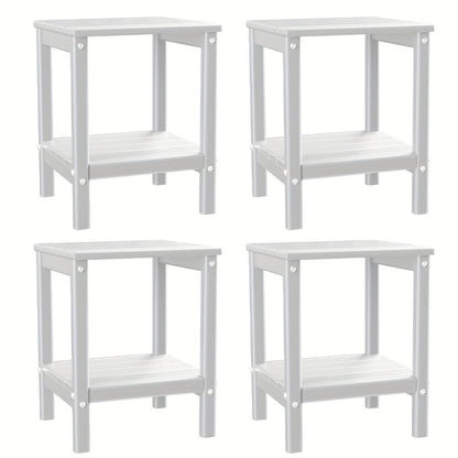 Rectangular HDPE Outdoor Side Table with Weather-Resistant Finish for Patio detail image - detail view 21