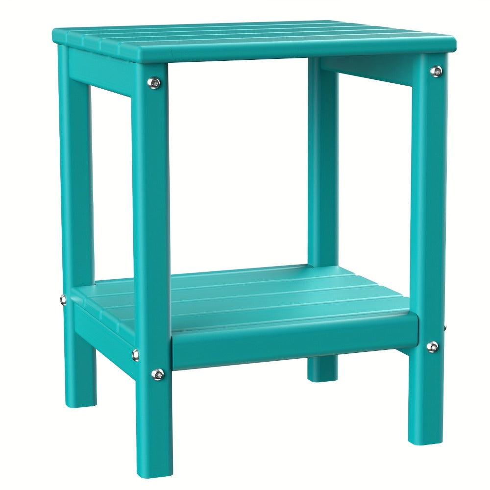 Rectangular HDPE Outdoor Side Table with Weather-Resistant Finish for Patio detail image - detail view 25