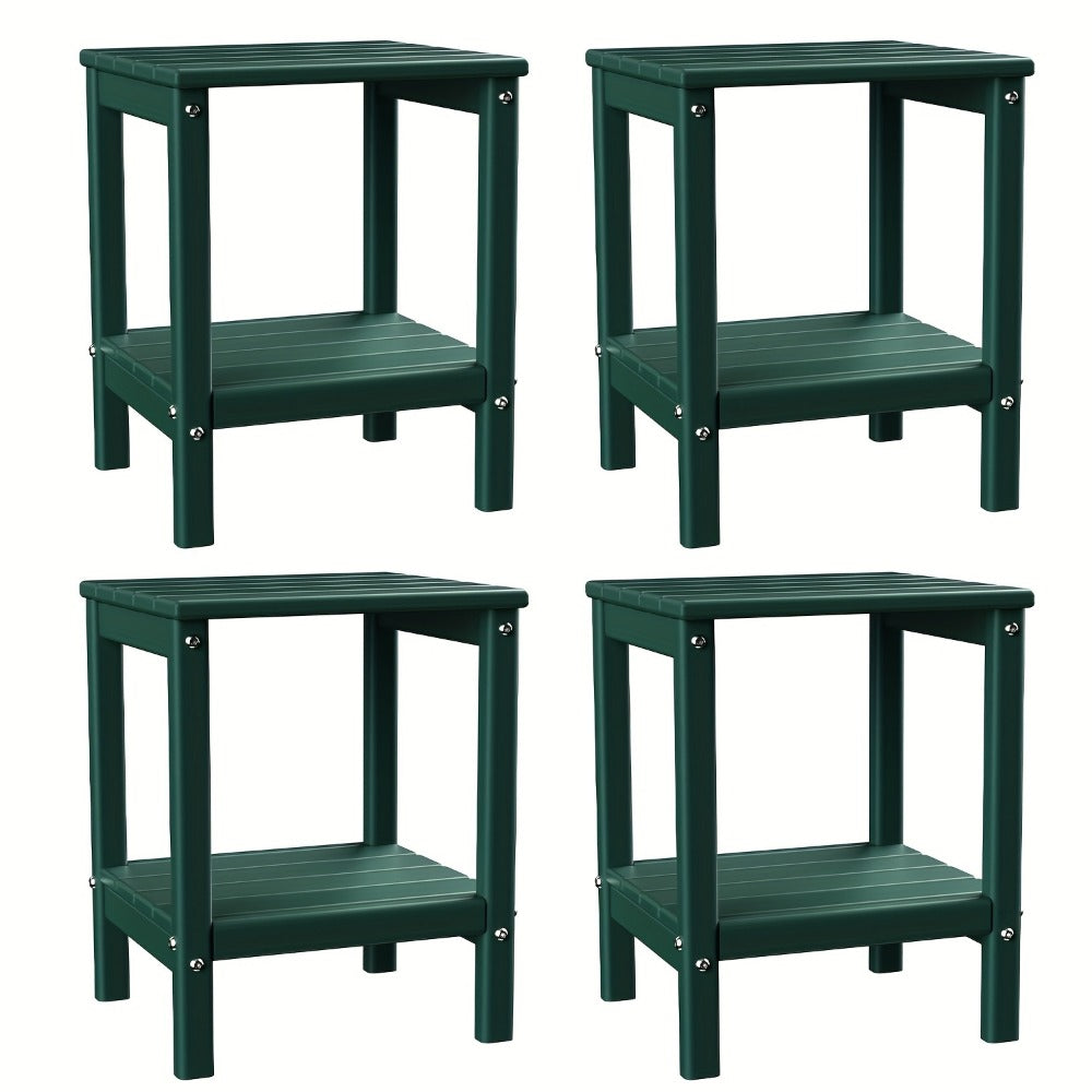 Rectangular HDPE Outdoor Side Table with Weather-Resistant Finish for Patio detail image - detail view 31