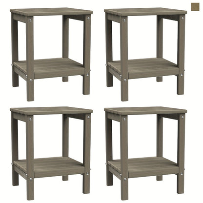 Rectangular HDPE Outdoor Side Table with Weather-Resistant Finish for Patio detail image - detail view 34