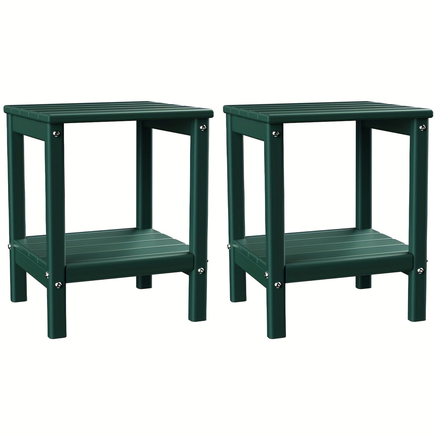 Outdoor Side Table shown in the Forest, 2pcs option