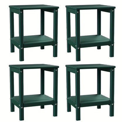 Outdoor Side Table shown in the Forest, 4pcs option